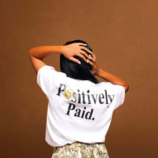 "Grind Smiling" Tee - White/Gold